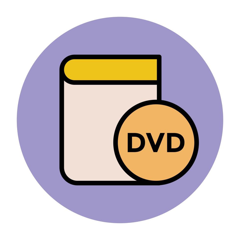 Trendy DVD Concepts vector