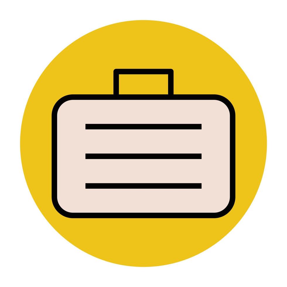 Trendy Briefcase Concepts vector