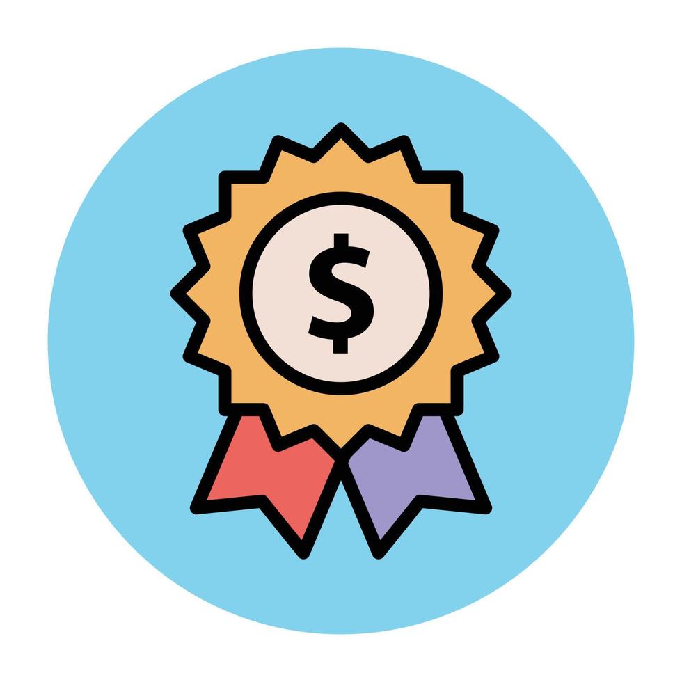 Trendy Ribbon Badge vector