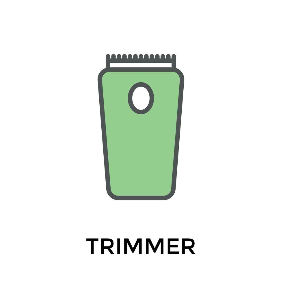 Trendy Beard Trimmer vector