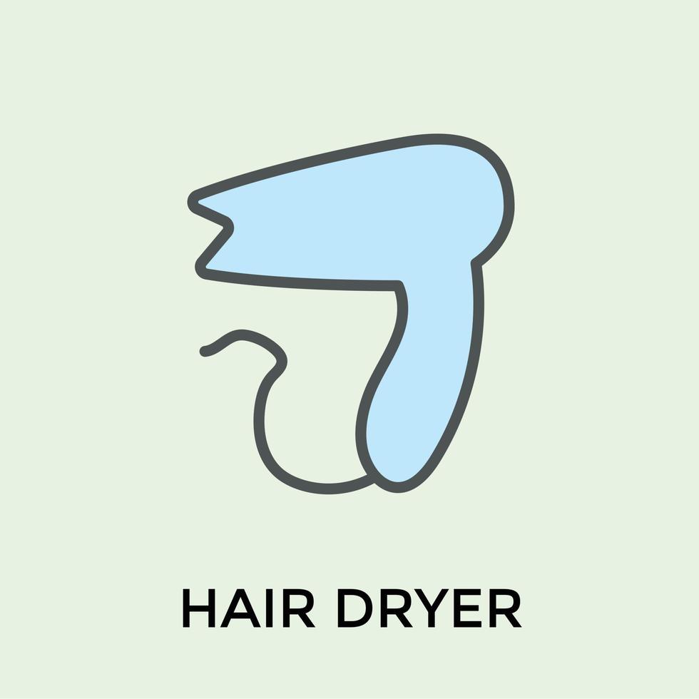 secador de pelo de moda vector