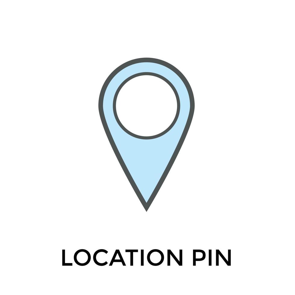 Trendy Map Pin vector