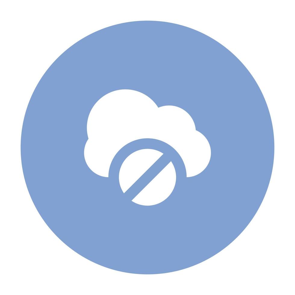 Trendy Cloud Block vector