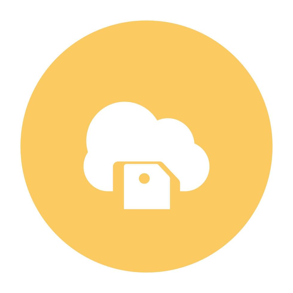 Trendy Cloud Drive vector