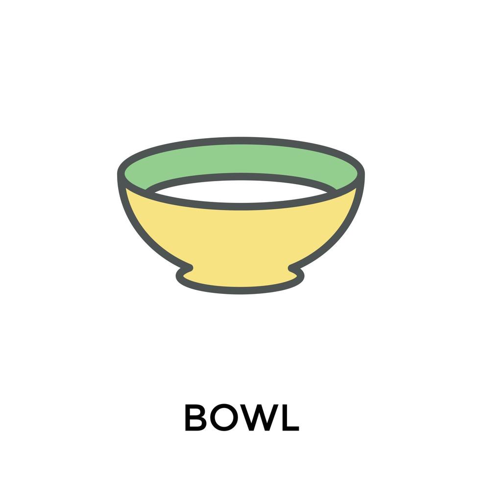 Trendy Bowl Concepts vector