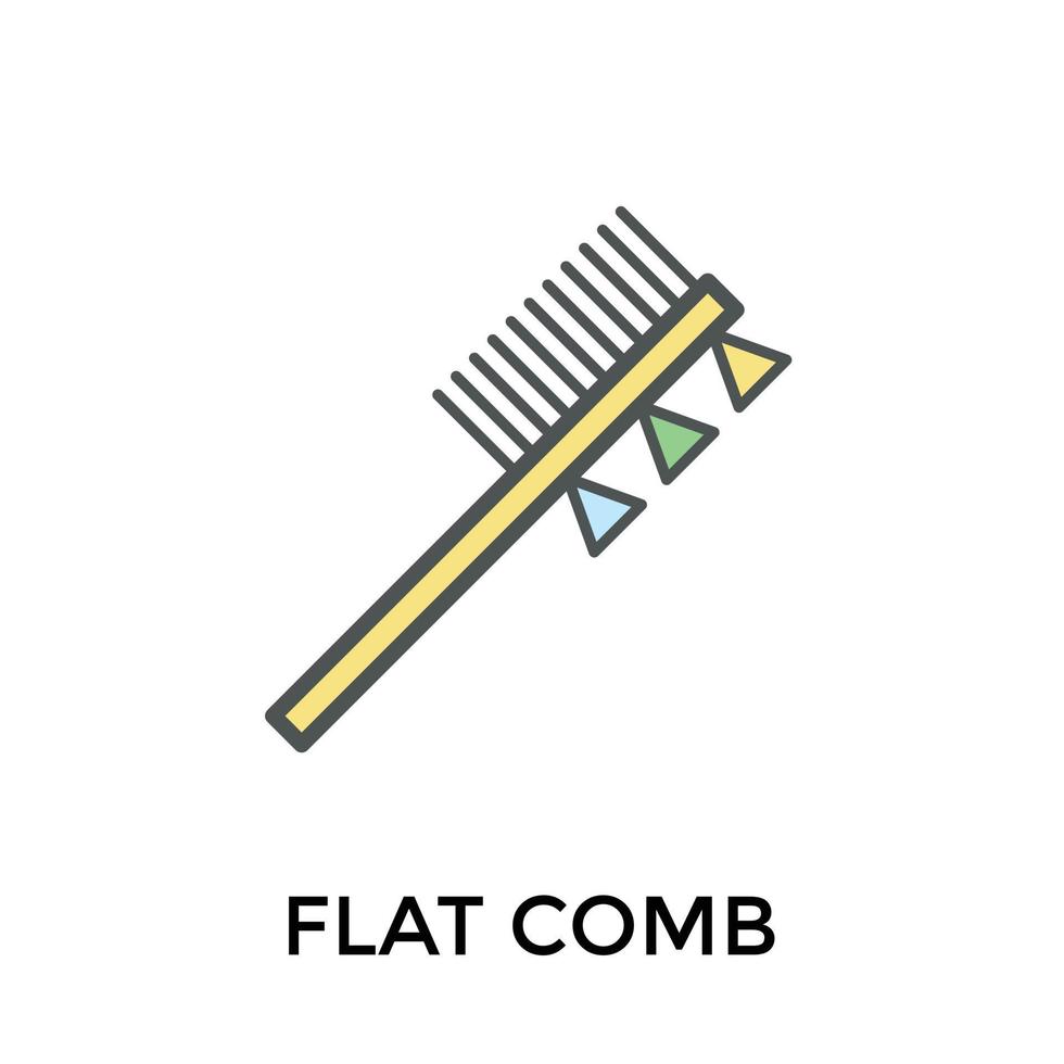 Trendy Eyebrow Comb vector