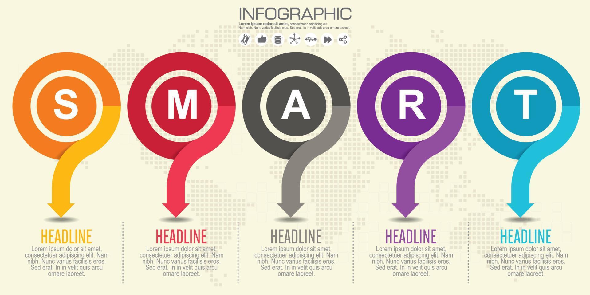 Infografía de negocios círculo ilustración de vector de estilo origami. se puede utilizar para diseño de flujo de trabajo, banner, diagrama, opciones numéricas, opciones de intensificación, diseño web.