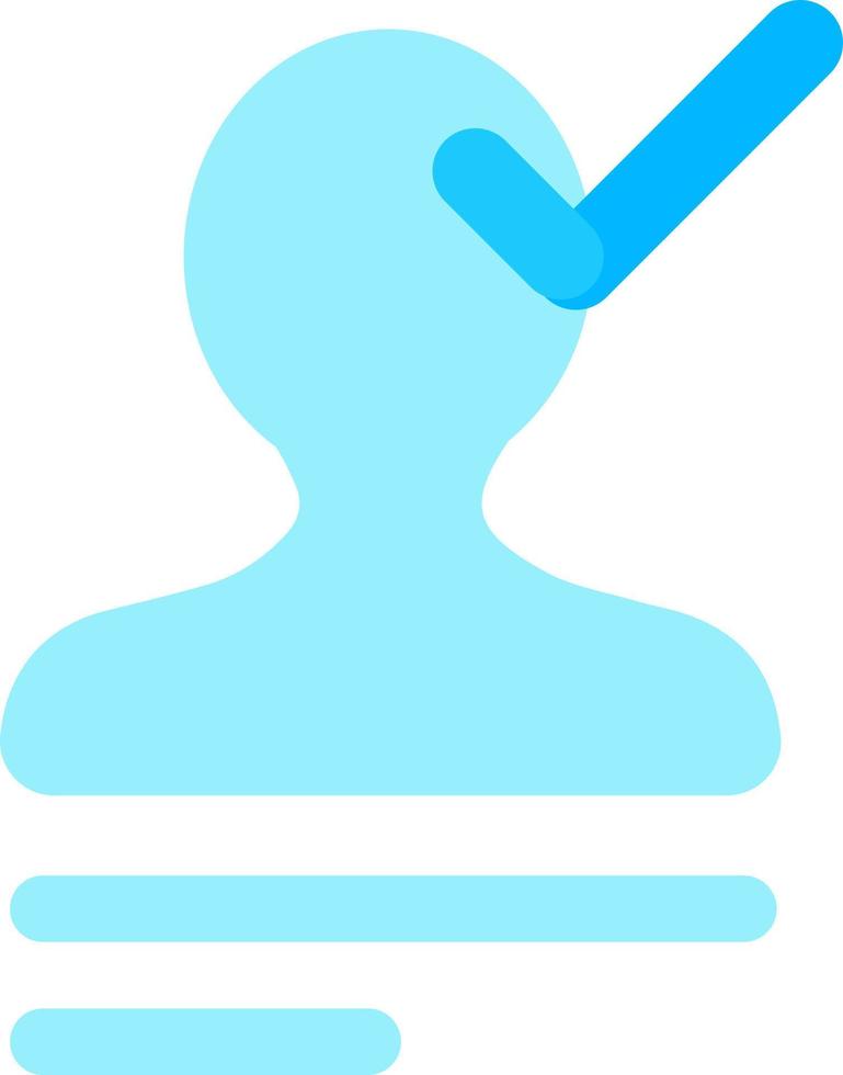 Approved candidate resume semi flat color vector icon. Accepted CV 