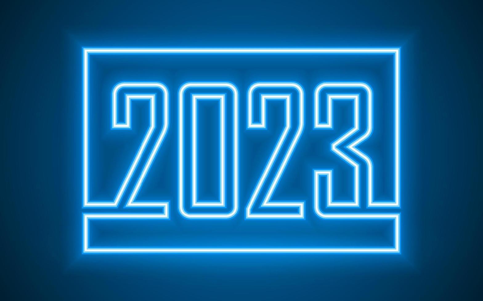 Happy New Year 2023, festive pattern on color background vector