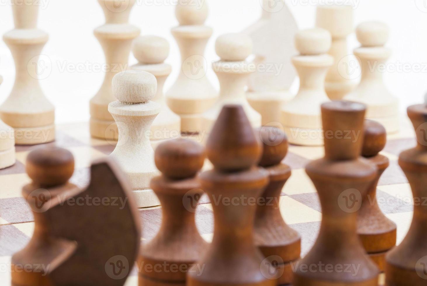 wooden chess, close up photo
