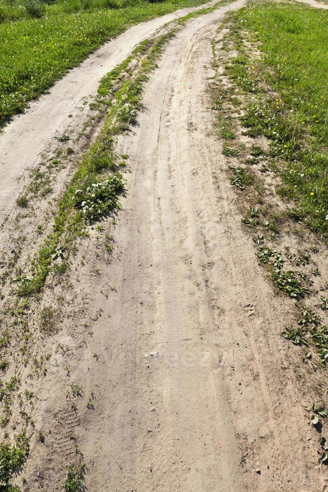 Road in the village photo