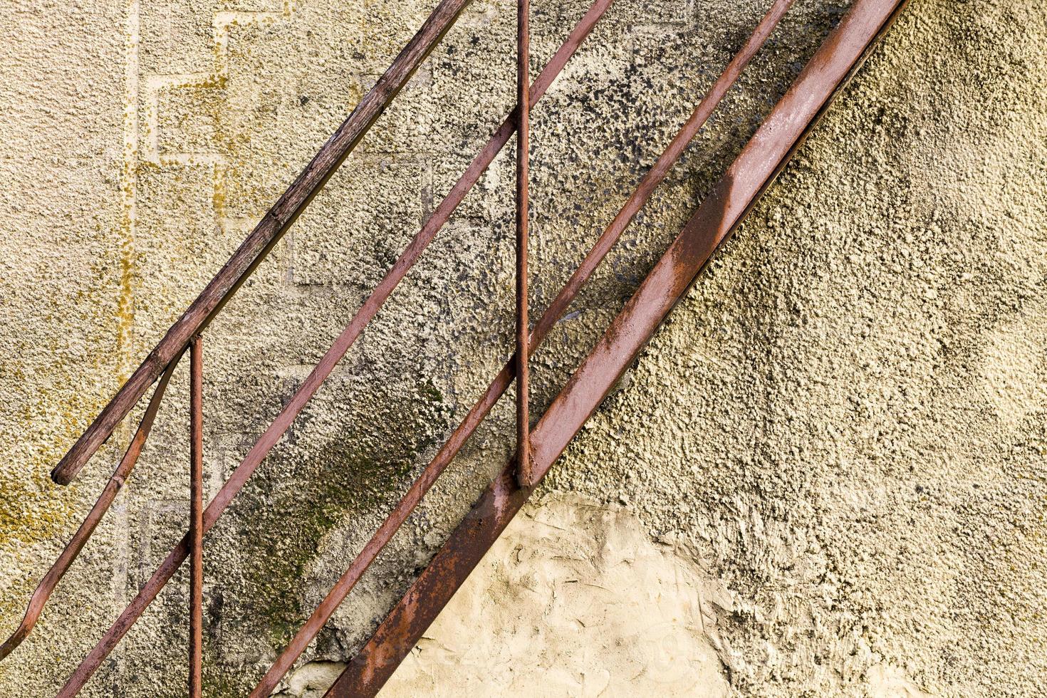 rusty metal fire escape photo