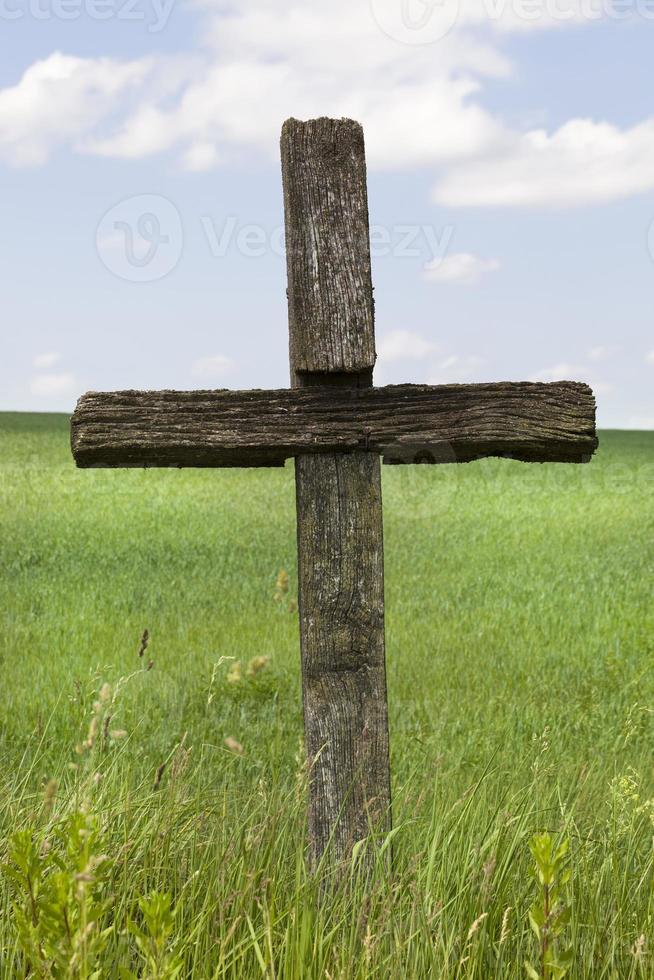 close up of religious crosses photo