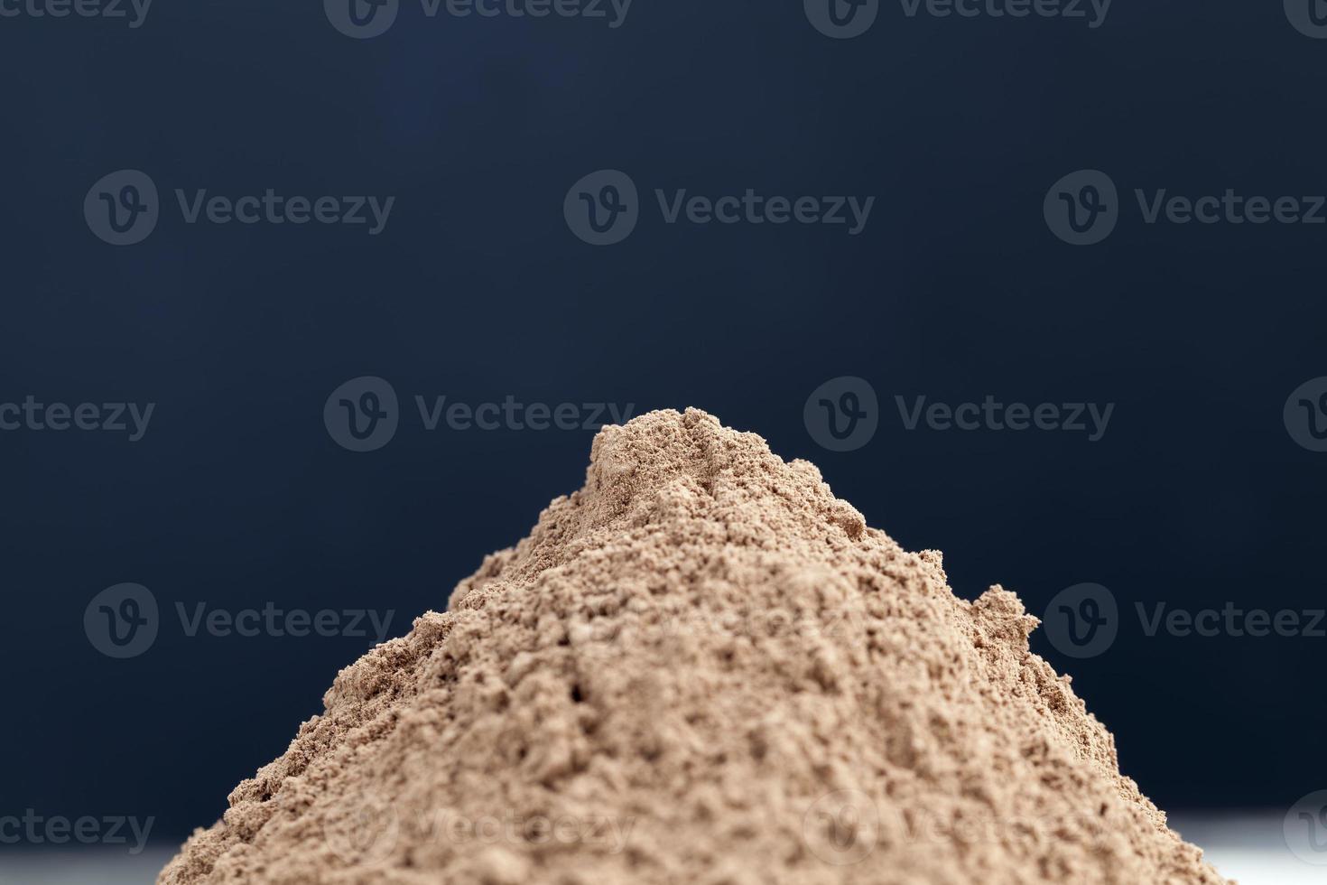 a large pile made from cocoa photo