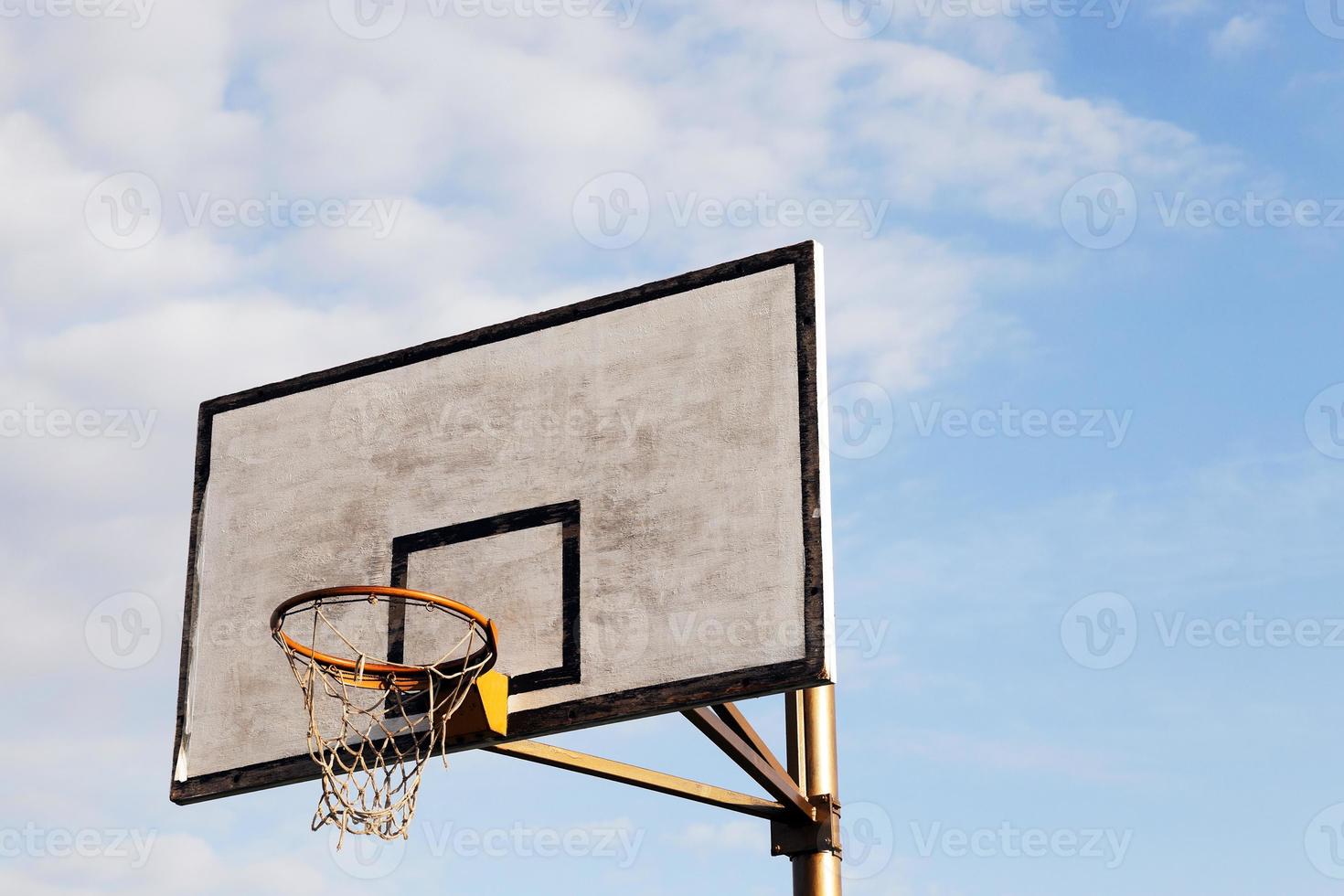 basketball hoop in the street photo