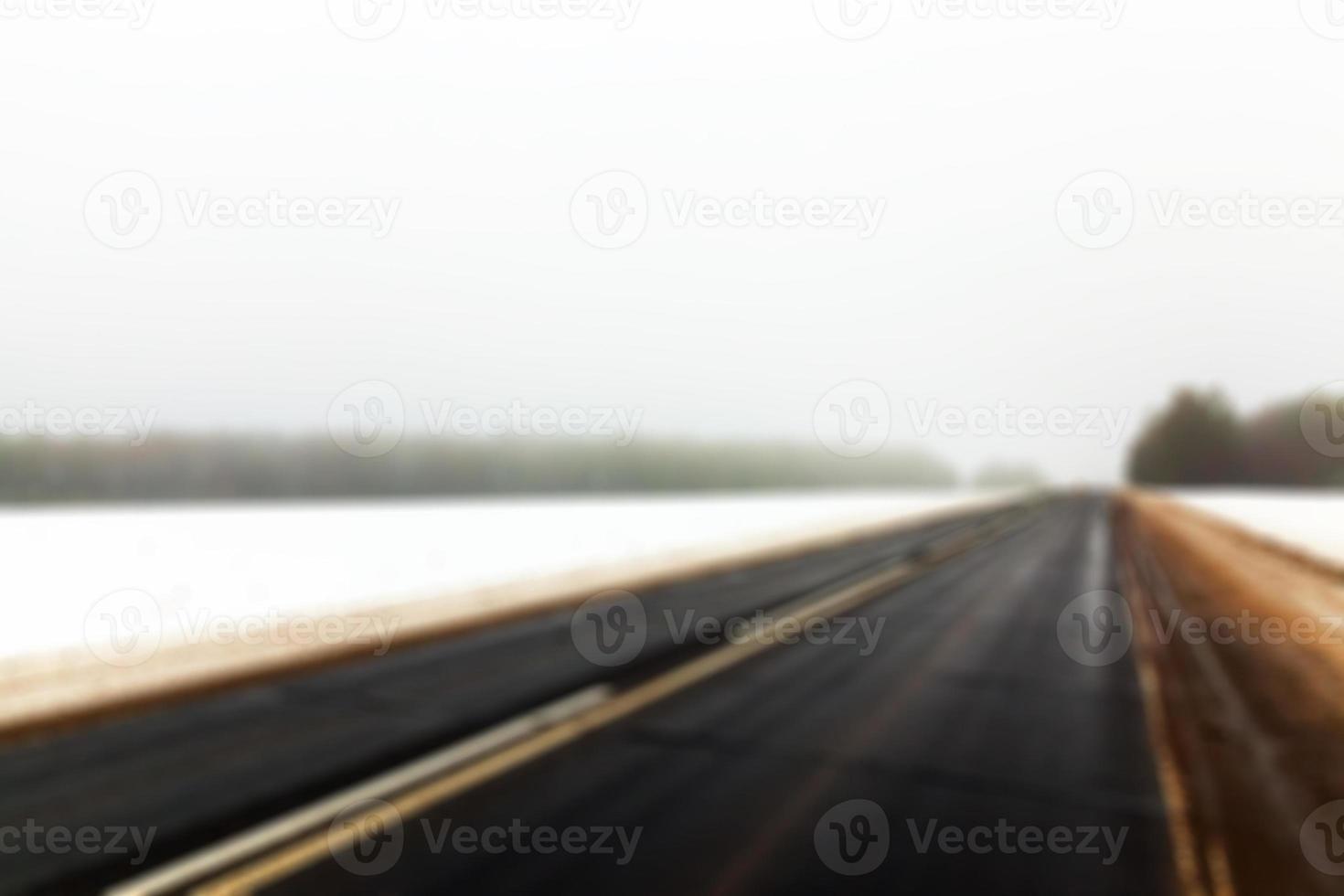 road in the winter photo