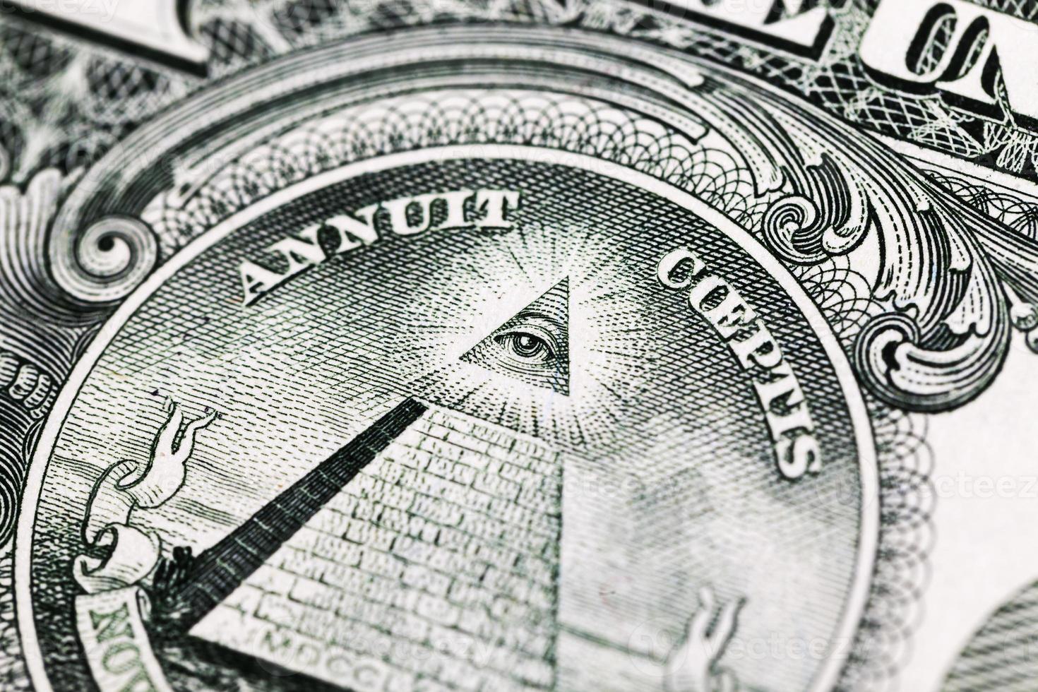 one dollar, close up photo