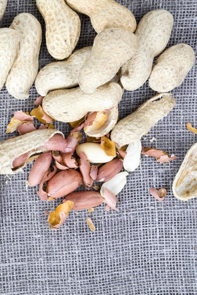 peeled nuts, close up photo
