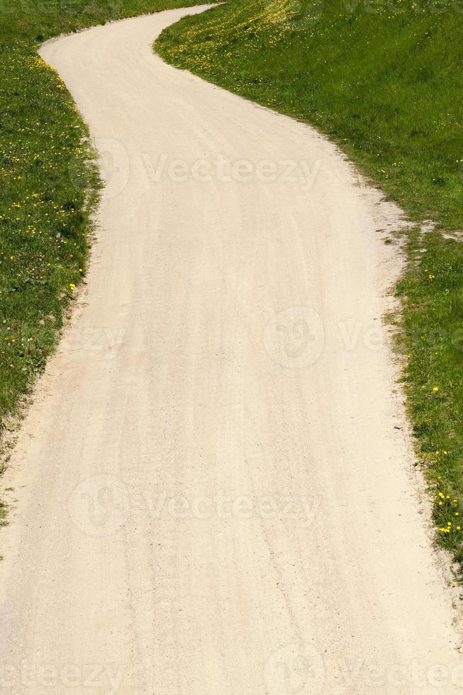 Road in the village photo