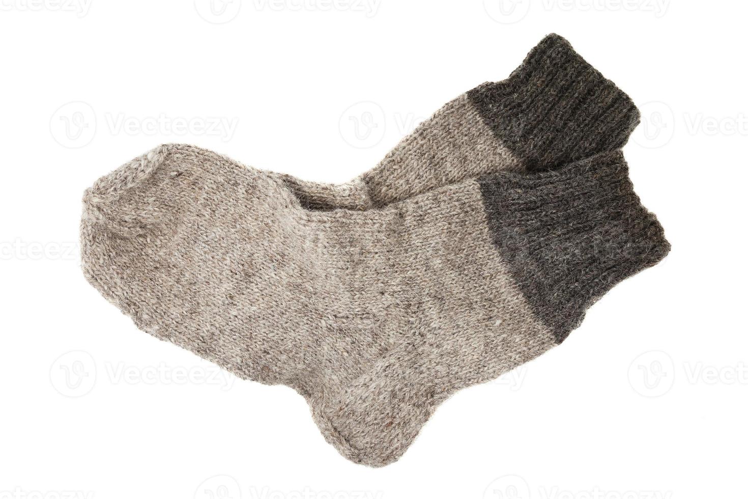 two woolen socks photo