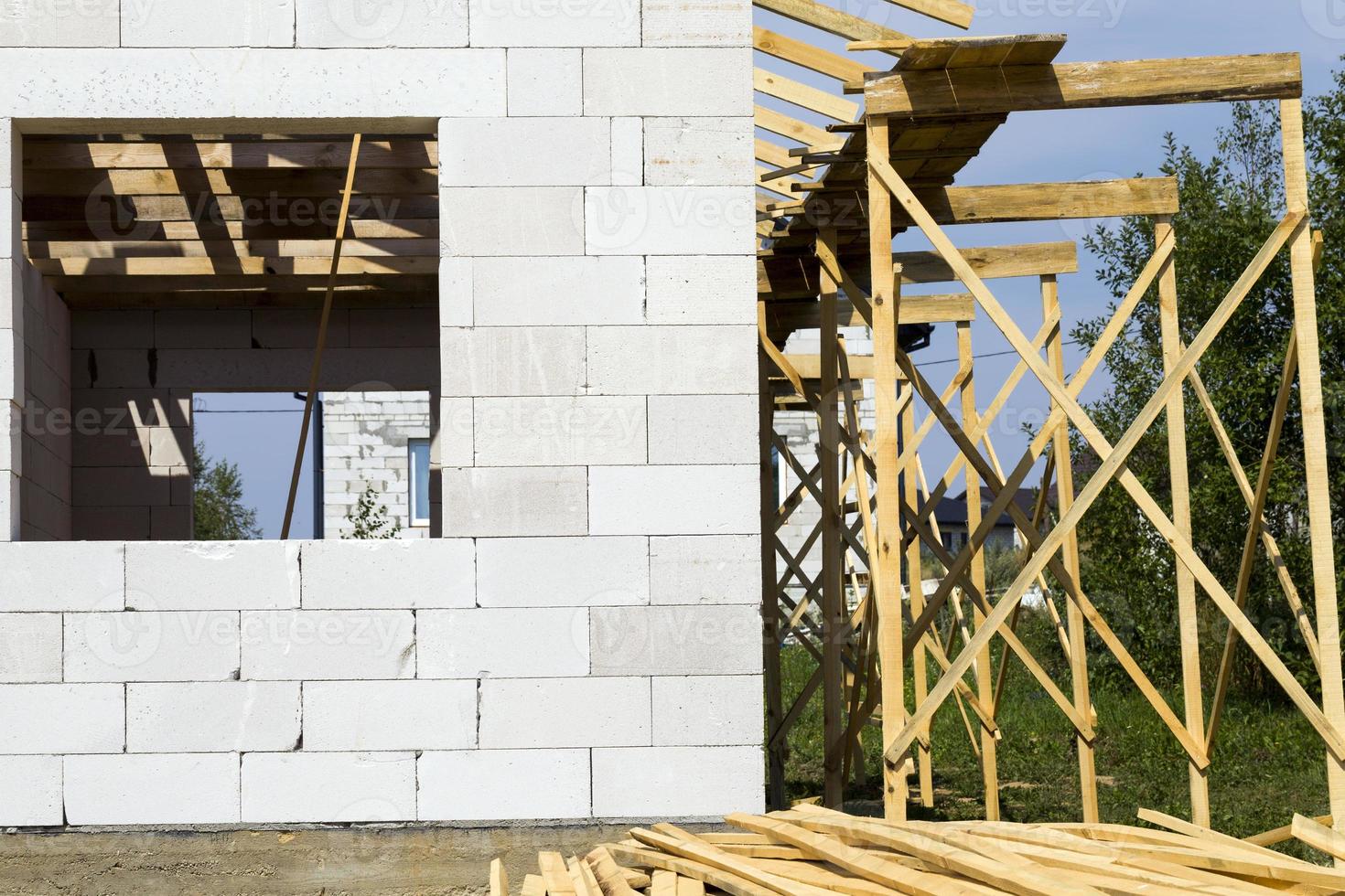 construction of a modern building photo