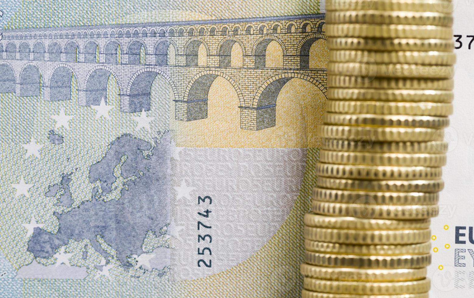five Euro, close up photo