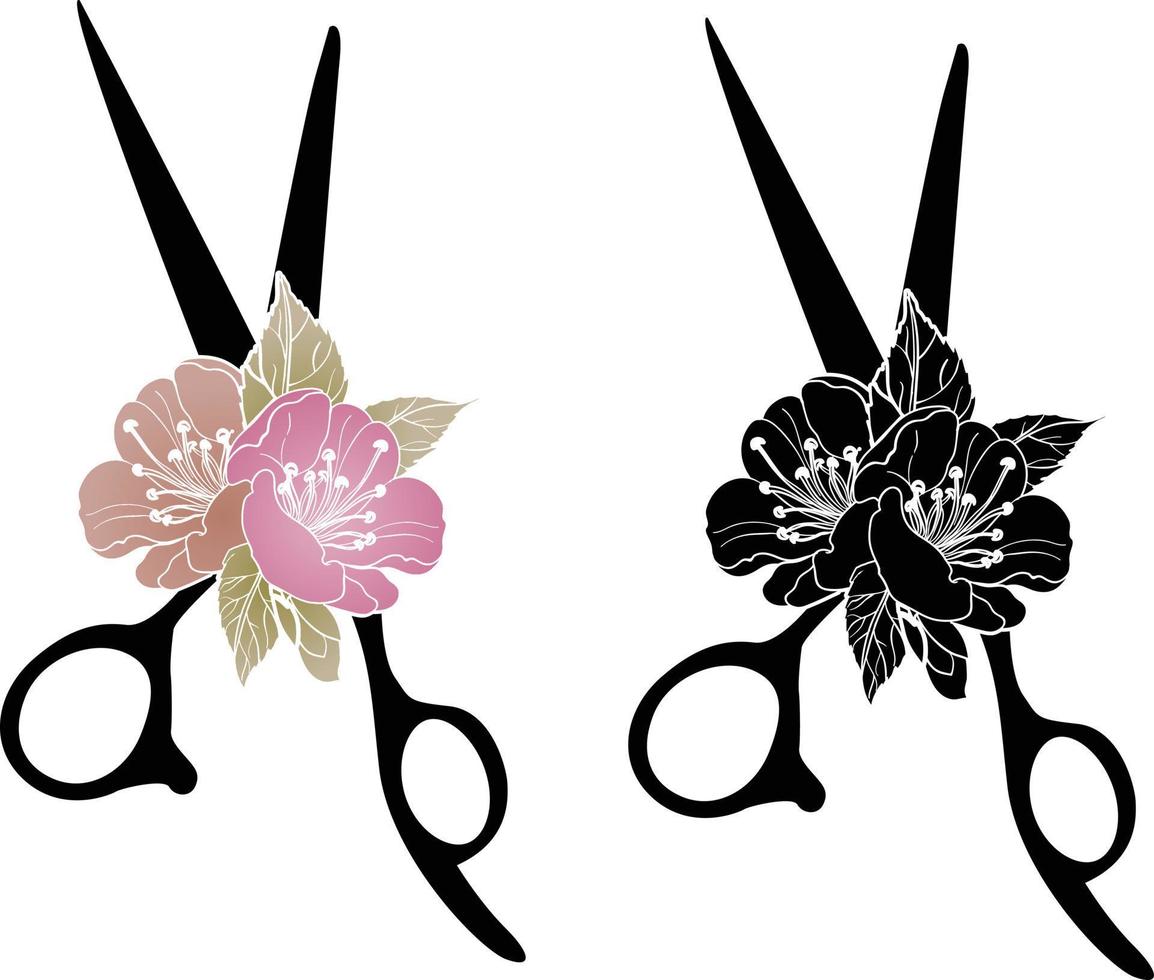 Floral Hair Stylist, Hairdresser, Hairdresser Scissors, Hair Salon
