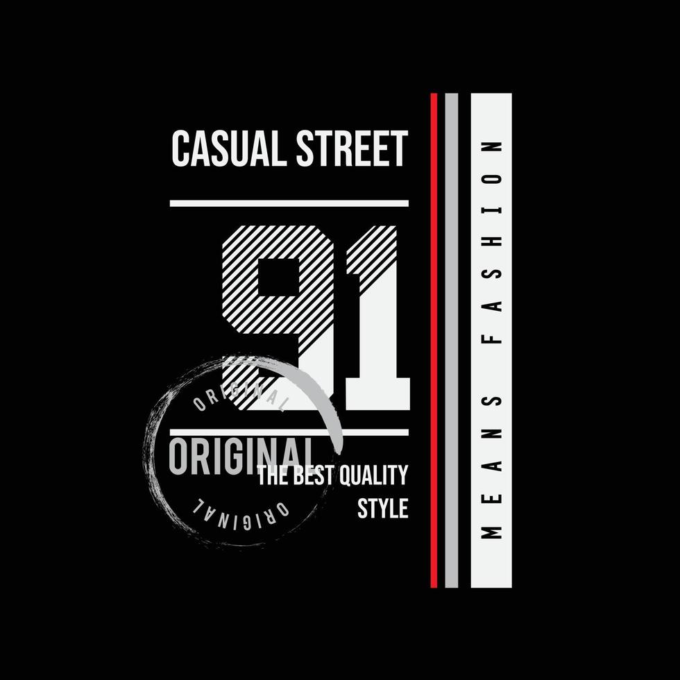 Street style t-shirt and apparel design vector