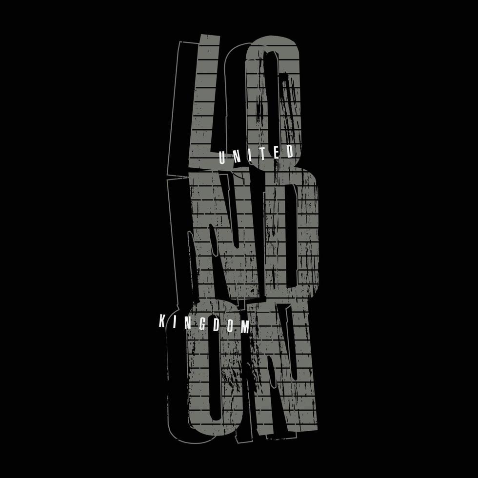 London t-shirt and apparel design vector