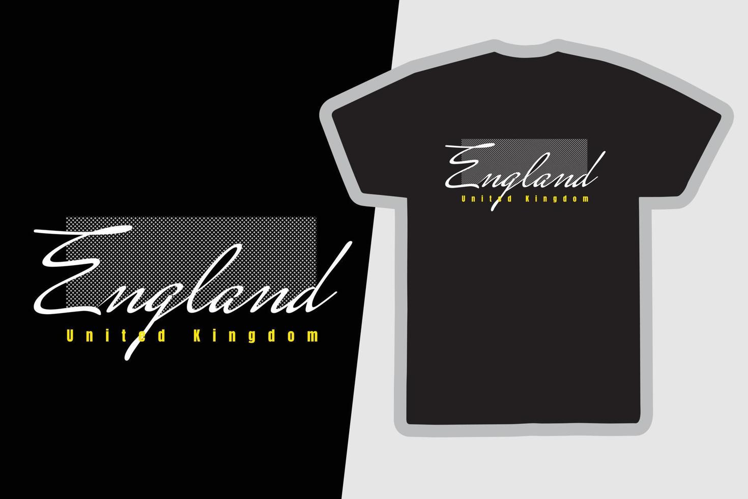 London england t-shirt and apparel design vector