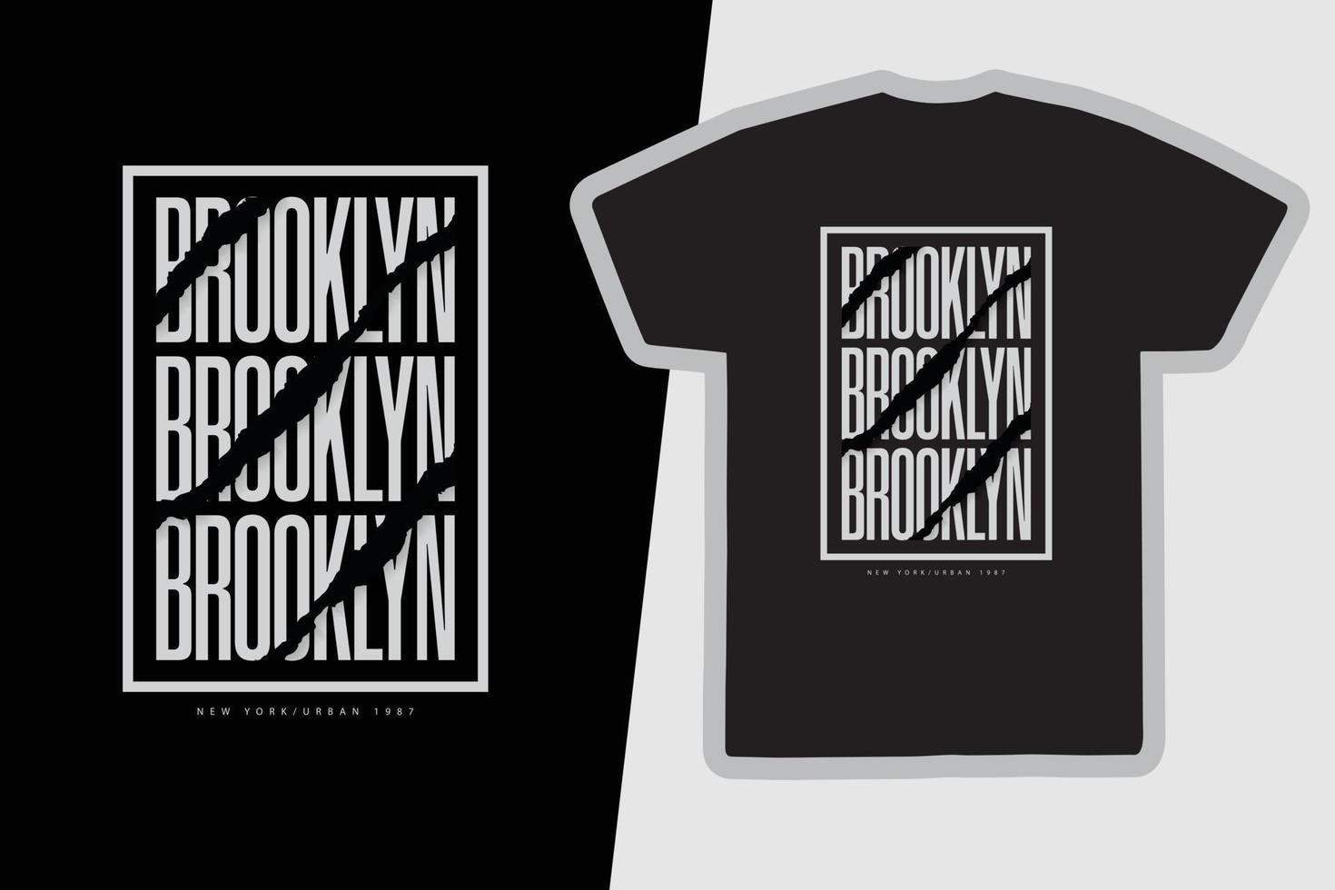 Brooklyn t-shirt and apparel design vector