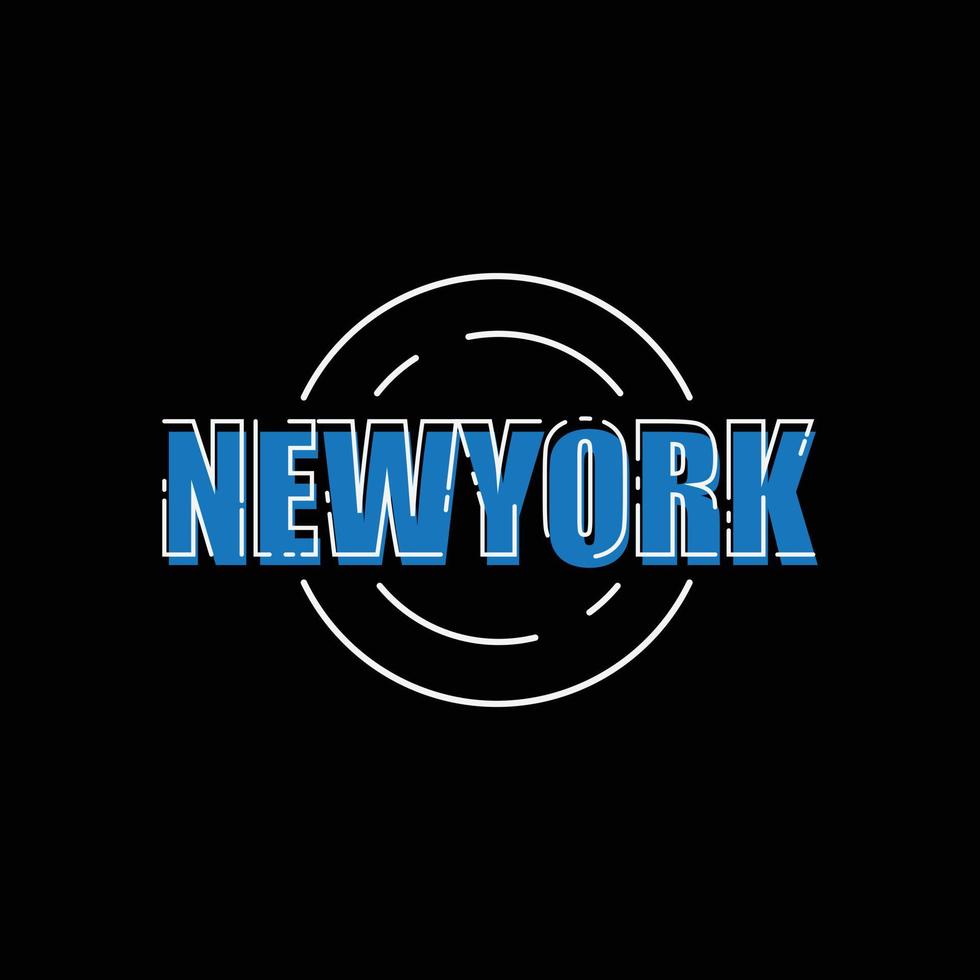 New york t-shirt and apparel design vector