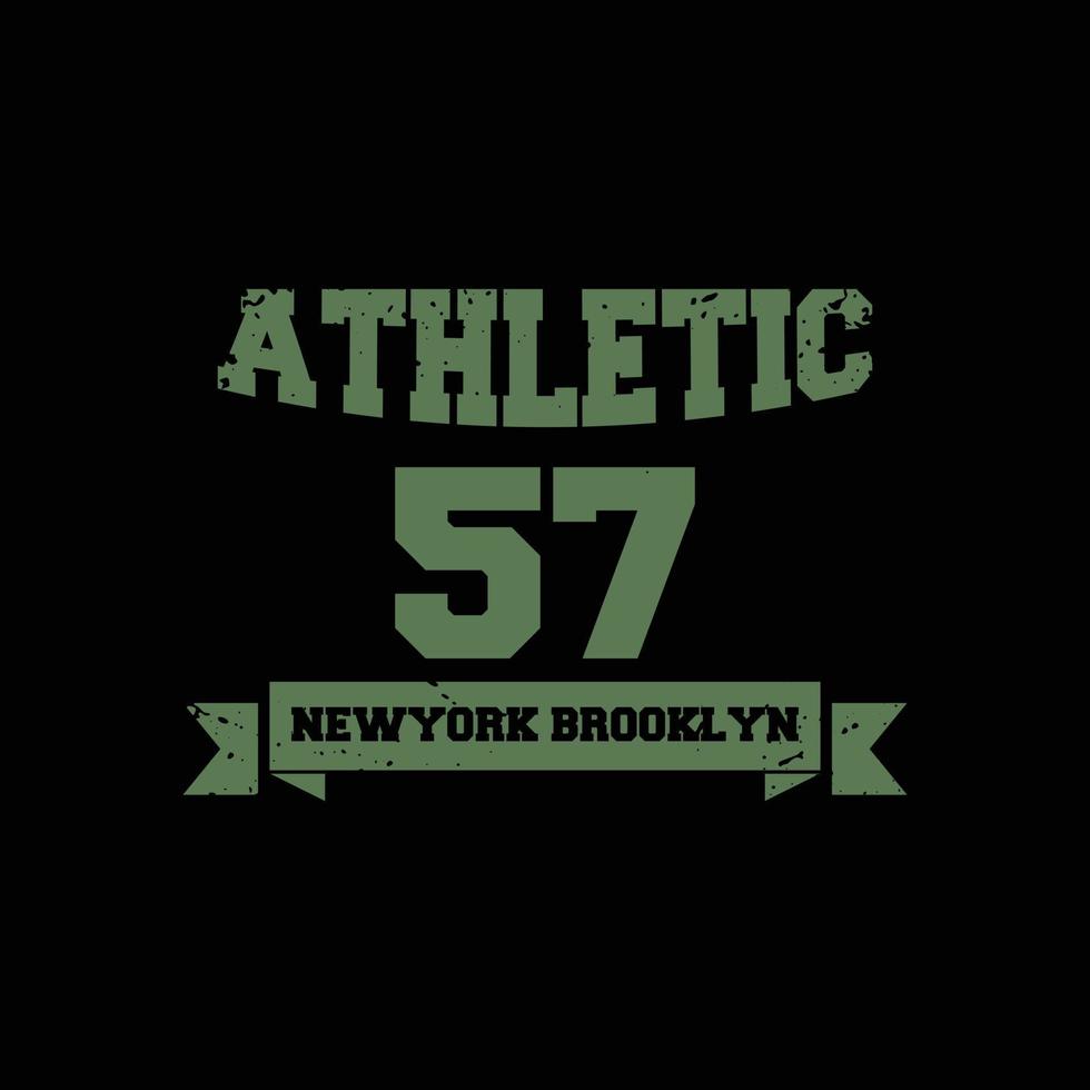 Athletic New york Brooklyn t-shirt and apparel design vector