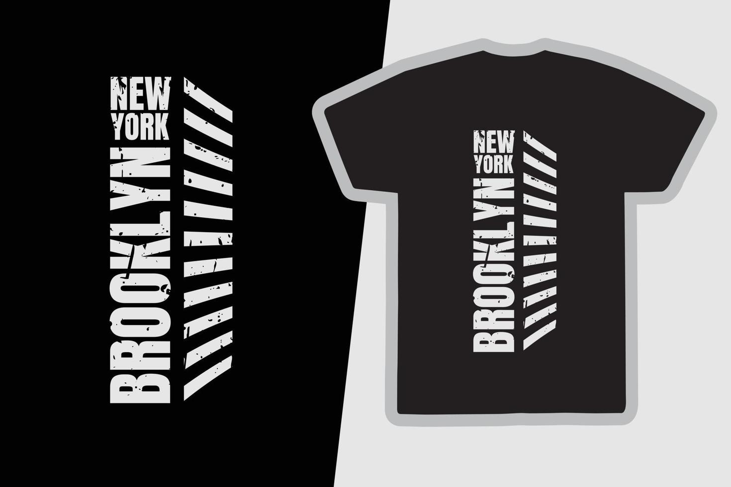 New york brooklyn t-shirt and apparel design vector