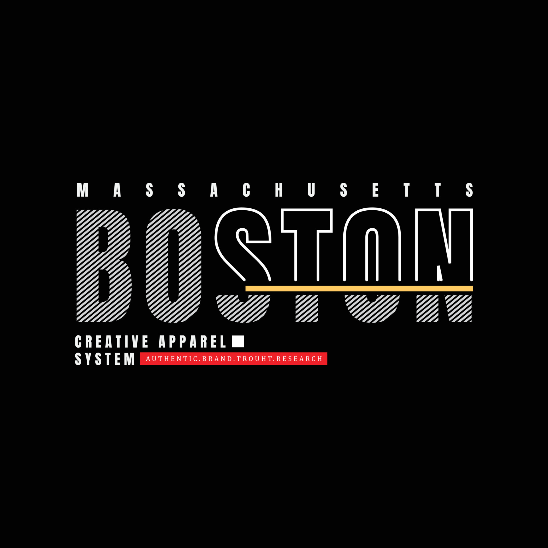 Boston tshirt and apparel design 9512589 Vector Art at Vecteezy
