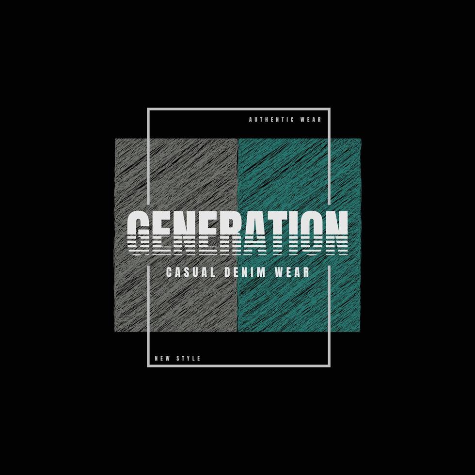 Leader generation typography slogan for print t shirt design vector
