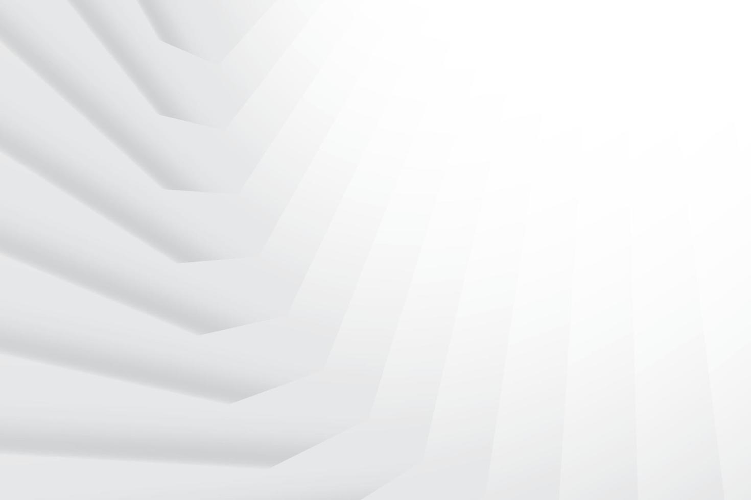 Abstract white and gray color, modern design background with geometric shape. Vector illustration.
