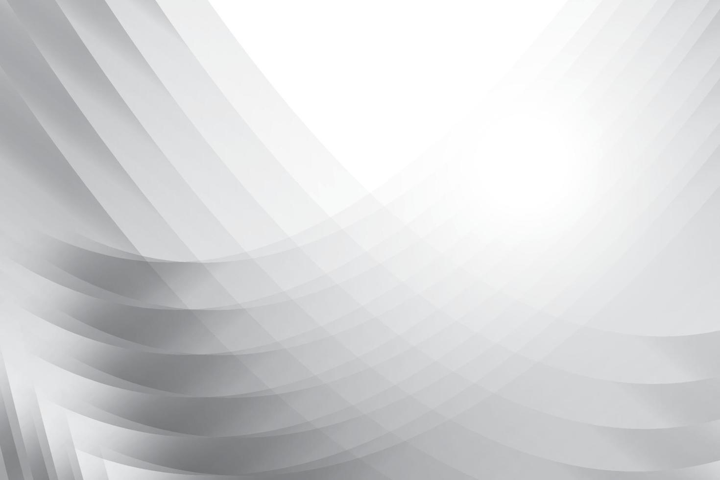 Abstract white and gray color, modern design background with geometric shape. Vector illustration.