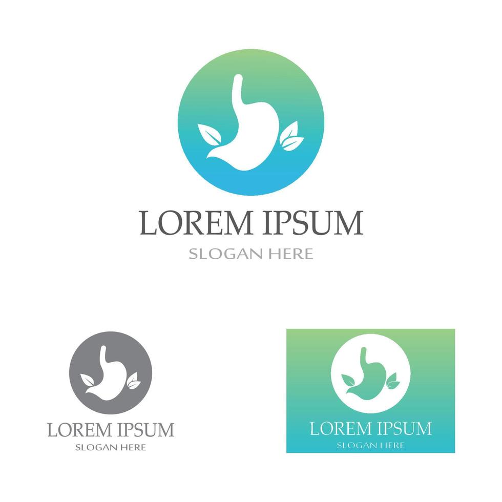 stomach care icon designs vector