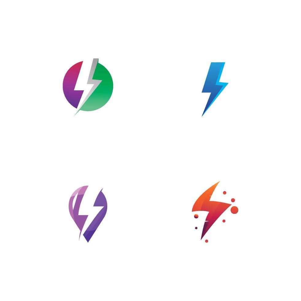 Thunderbolt logo and symbol vector