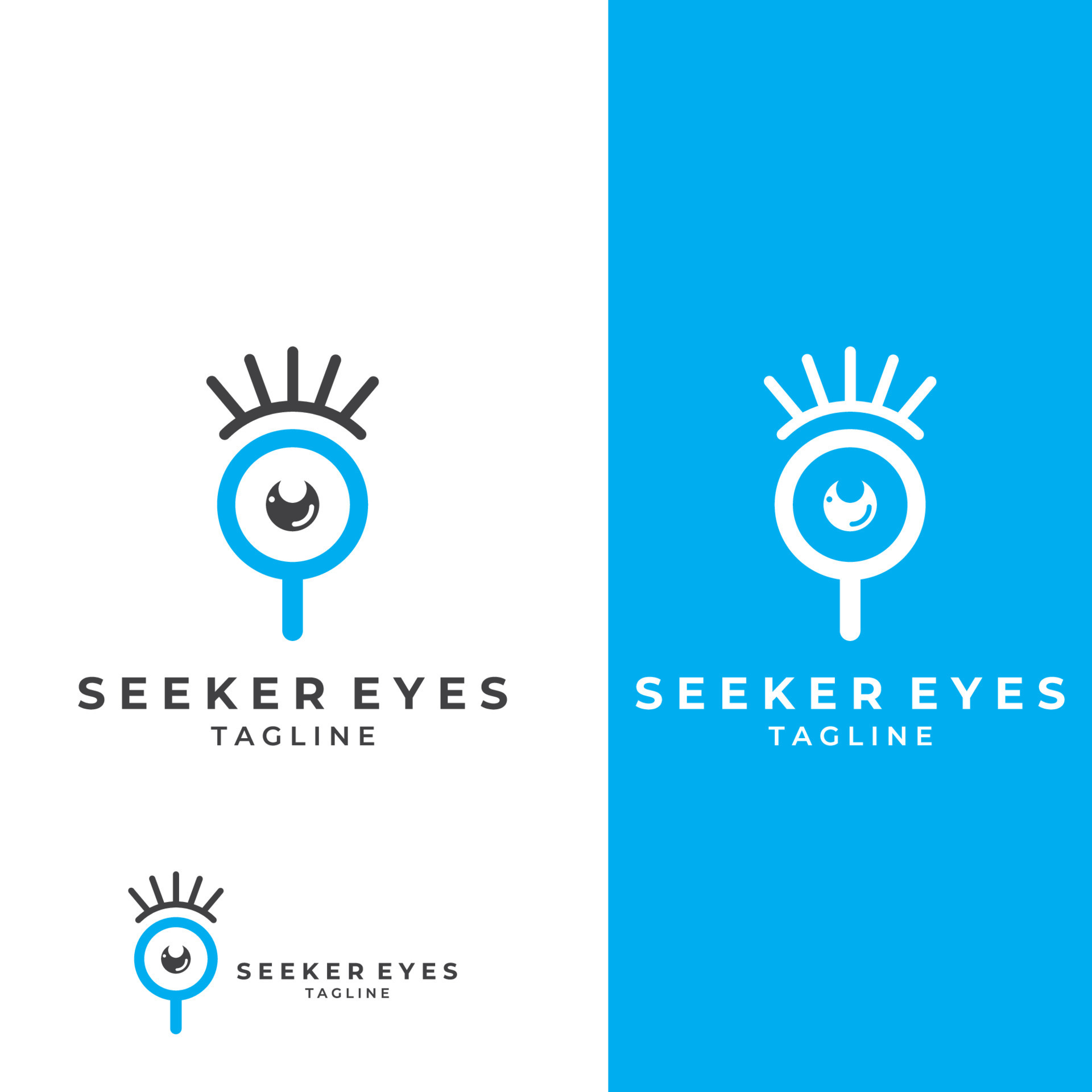 Logo search or discovery, logo search by combination, lab, moon, location, check, wave and sun