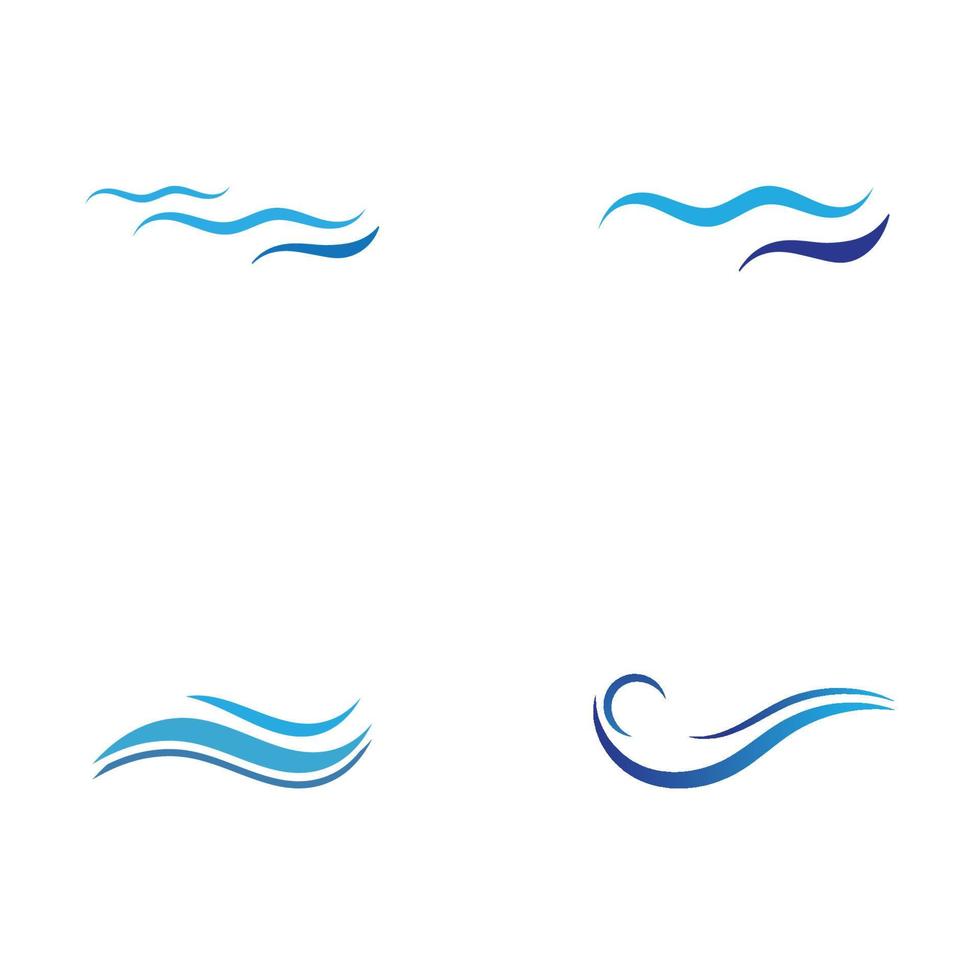 vector de icono de onda de agua