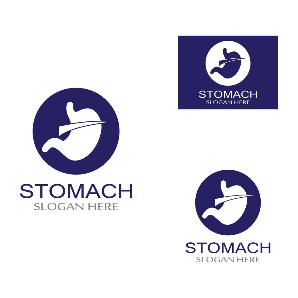 stomach care icon designs vector