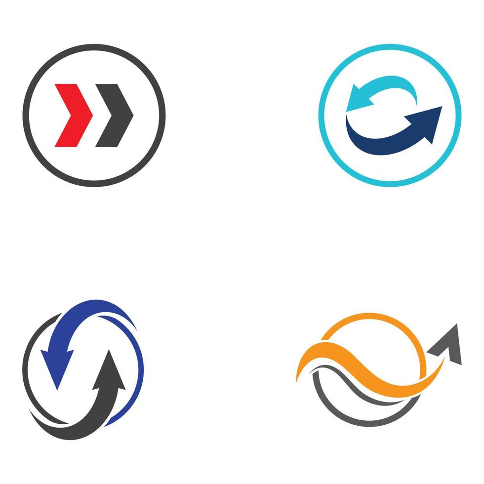 Logistics company vector logo, arrow icon logo, fast digital delivery logo. Using simple and easy logo vector editing.