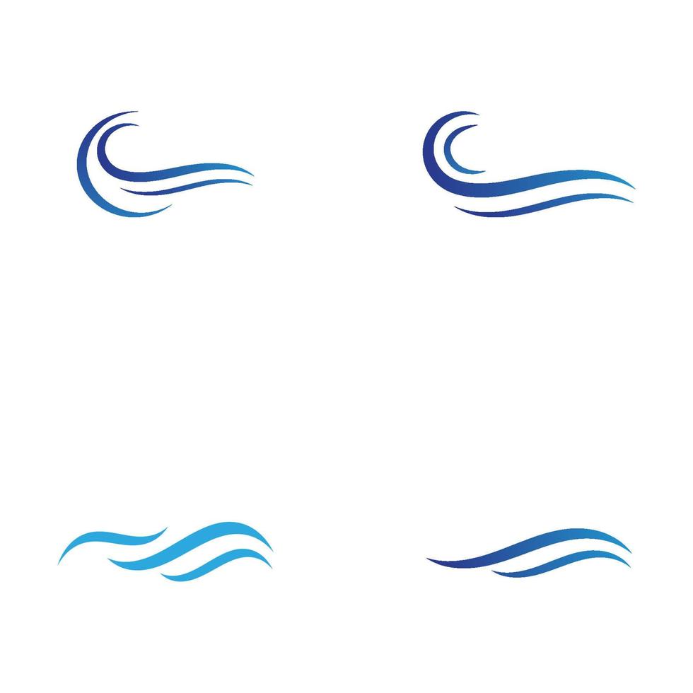 Water wave icon vector