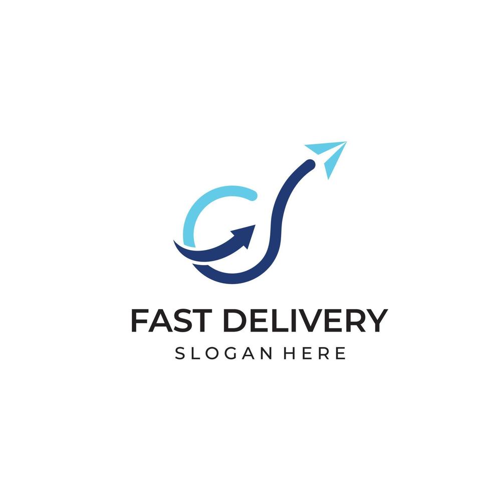 Logistics company vector logo, arrow icon logo, fast digital delivery logo. Using simple and easy logo vector editing.