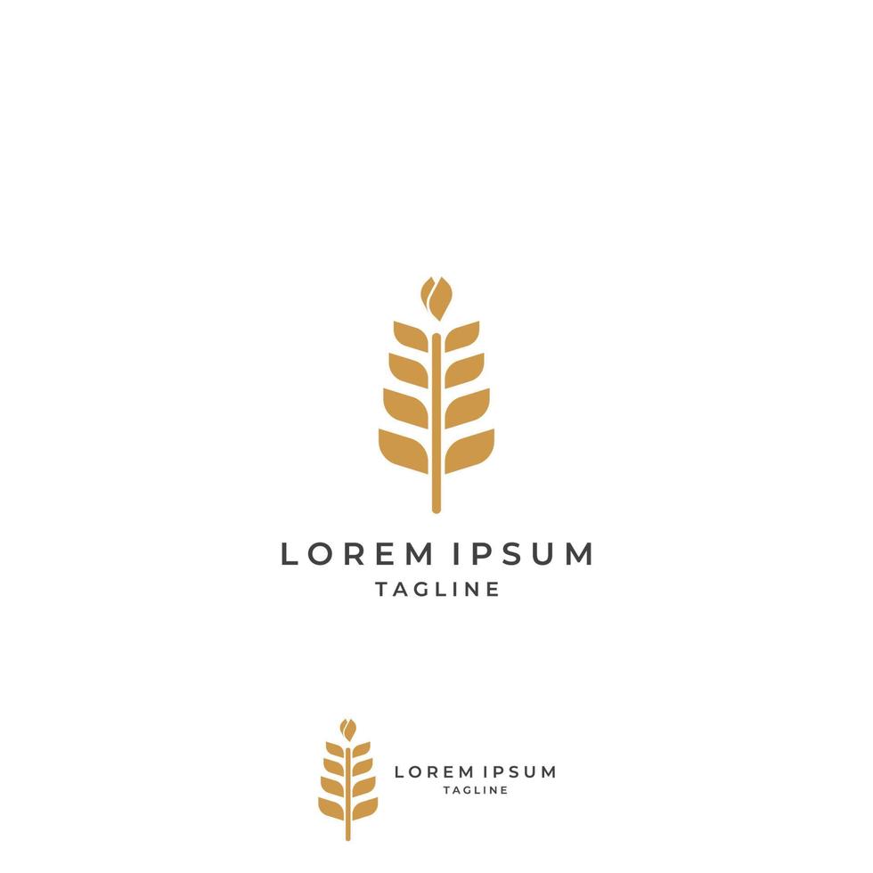 Wheat or cereal logo, wheat field and wheat farm logo.With easy and simple editing illustrations. vector