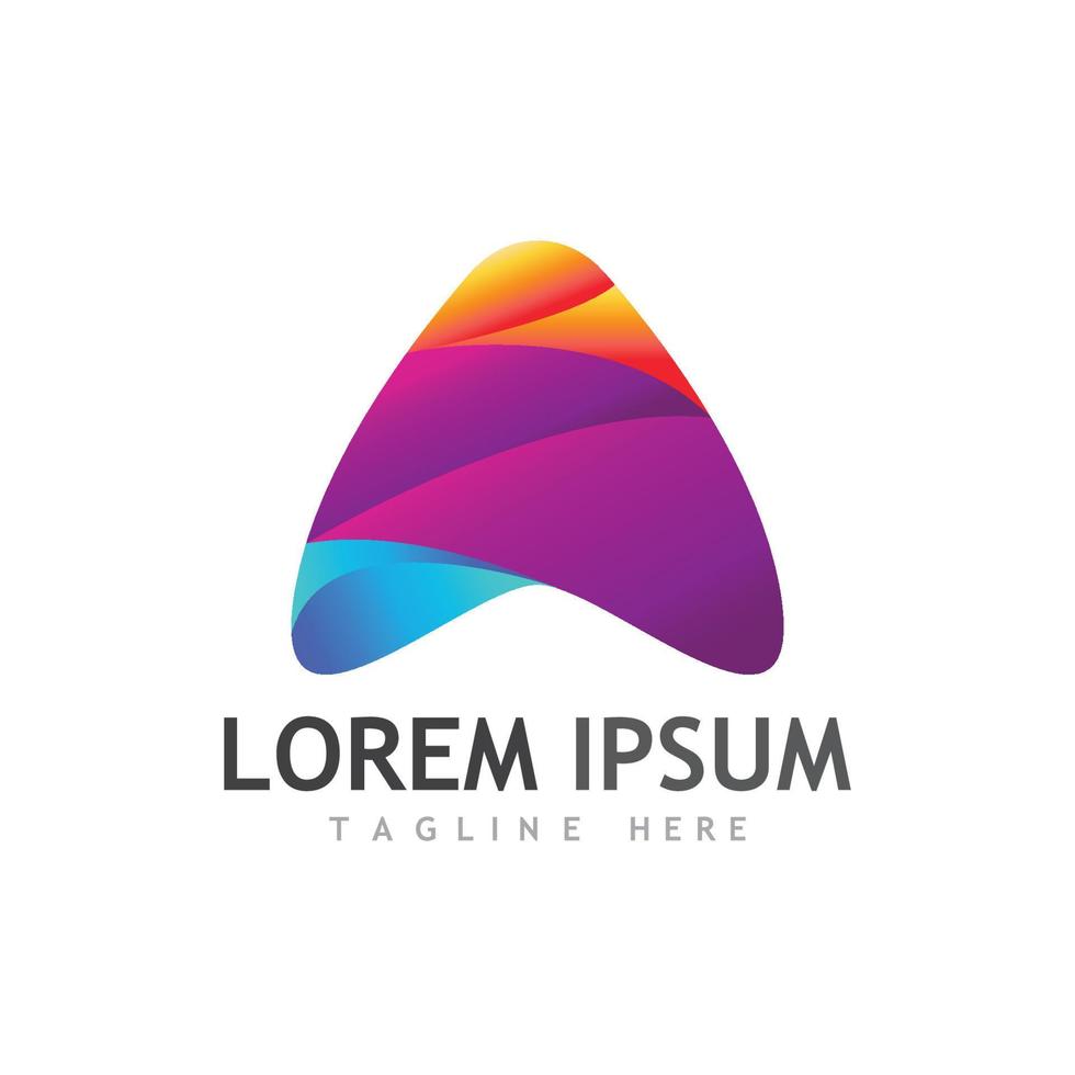 A letter logo and symbol vector template