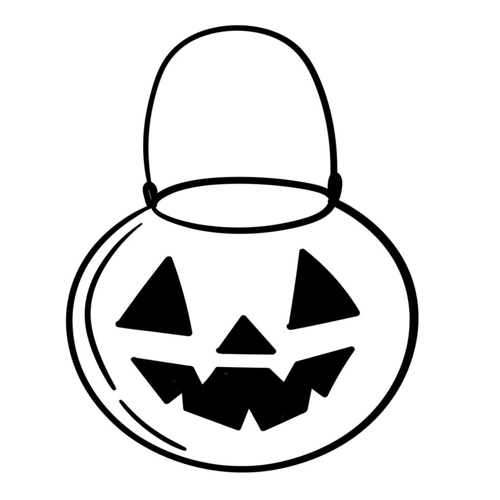 Doodle sticker with candy bag 9513885 Vector Art at Vecteezy