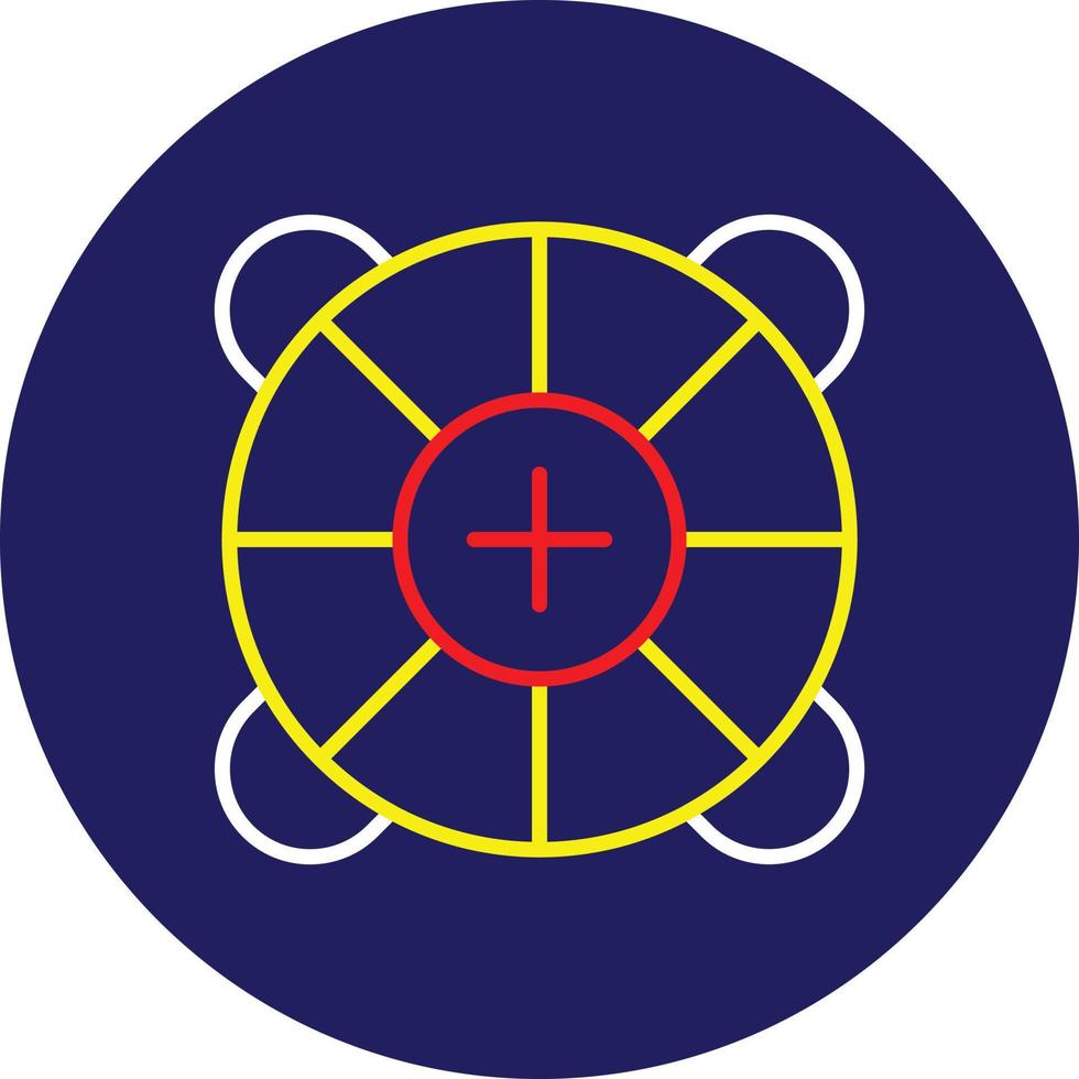 Lifesaver Line Multicolor vector